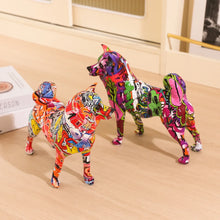 Load image into Gallery viewer, Bold Creative Graffiti Shiba Inu Statue-5