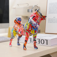 Load image into Gallery viewer, Bold Creative Graffiti Shiba Inu Statue-9