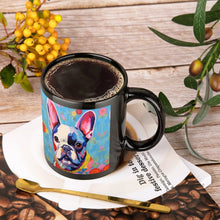 Load image into Gallery viewer, Bold French Bulldog in Flowers Coffee Mug-3