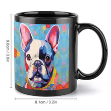 Load image into Gallery viewer, Bold French Bulldog in Flowers Coffee Mug-4