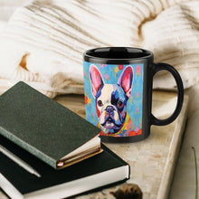 Load image into Gallery viewer, Bold French Bulldog in Flowers Coffee Mug-6
