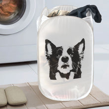 Load image into Gallery viewer, Border Collie Love Laundry Basket-Home Decor-Bathroom Decor,Border Collie-7