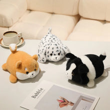 Load image into Gallery viewer, Border Collie Plush Toy - Adorable Plumpy Small Belly Flop Border Collie-11