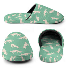 Load image into Gallery viewer, Borzoi Slippers for Women - Timeless Elegance Borzoi - Flannel-Accessories,Borzoi,Dog Mom Gifts,Slippers-17