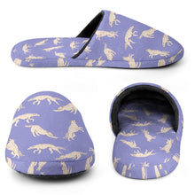 Load image into Gallery viewer, Borzoi Slippers for Women - Timeless Elegance Borzoi - Flannel-Accessories,Borzoi,Dog Mom Gifts,Slippers-20