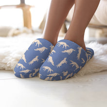 Load image into Gallery viewer, Borzoi Slippers for Women - Timeless Elegance Borzoi - Flannel-Accessories,Borzoi,Dog Mom Gifts,Slippers-2