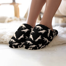 Load image into Gallery viewer, Borzoi Slippers for Women - Timeless Elegance Borzoi - Flannel-Accessories,Borzoi,Dog Mom Gifts,Slippers-6