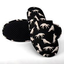 Load image into Gallery viewer, Borzoi Slippers for Women - Timeless Elegance Borzoi - Flannel-Accessories,Borzoi,Dog Mom Gifts,Slippers-9