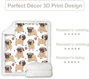Airedale Terrier in Bloom Soft Warm Fleece Blanket-Blanket-Airedale Terrier, Blankets, Home Decor-6