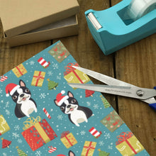 Load image into Gallery viewer, Boston Terrier Christmas Cheer Christmas Gift Wrapping Paper - 2 Rolls-Christmas Ornament-Boston Terrier,Christmas,Wrapping Paper-5