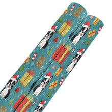 Load image into Gallery viewer, Boston Terrier Christmas Cheer Christmas Gift Wrapping Paper - 2 Rolls-Christmas Ornament-Boston Terrier,Christmas,Wrapping Paper-3