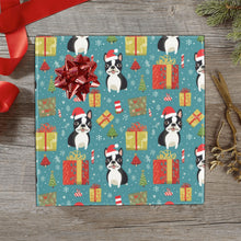 Load image into Gallery viewer, Boston Terrier Christmas Cheer Christmas Gift Wrapping Paper - 2 Rolls-Christmas Ornament-Boston Terrier,Christmas,Wrapping Paper-4