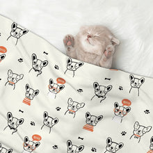 Load image into Gallery viewer, Boston Terrier Doodles Blanket for Dog-Pet Furniture-12