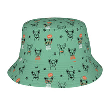 Load image into Gallery viewer, Boston Terrier Doodles Bucket Hat-Hats &amp; Caps-Mint Green-One Size-1