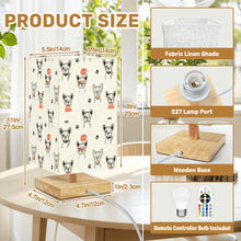 Load image into Gallery viewer, Boston Terrier Doodles Desktop Table Lamp-Desk Lamps-2