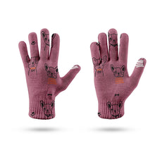 Load image into Gallery viewer, Boston Terrier Doodles Touch Screen Gloves-Accessories-Accessories, Dog Dad Gifts, Dog Mom Gifts, Gloves-9