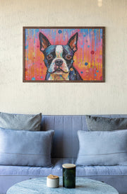 Boston Terrier Dreamscape Wall Art Poster-Art-Boston Terrier, Dog Art, Home Decor, Poster-3