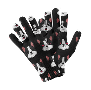 Boston Terrier Emoji Touch Screen Gloves-Accessories-Accessories, Dog Dad Gifts, Dog Mom Gifts, Gloves-5