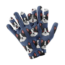 Load image into Gallery viewer, Boston Terrier Emoji Touch Screen Gloves-Accessories-Accessories, Dog Dad Gifts, Dog Mom Gifts, Gloves-7