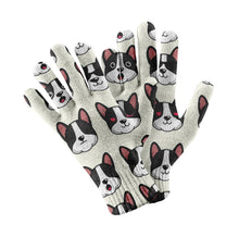 Load image into Gallery viewer, Boston Terrier Emoji Touch Screen Gloves-Accessories-Accessories, Dog Dad Gifts, Dog Mom Gifts, Gloves-13