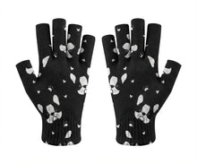 Load image into Gallery viewer, Boston Terrier Face Touch Screen Gloves-Accessories-Accessories,Boston Terrier,Dog Dad Gifts,Dog Mom Gifts,Gloves-Black-Fingerless Gloves-5