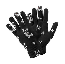 Load image into Gallery viewer, Boston Terrier Fun Touch Screen Gloves-Accessories-Accessories, Boston Terrier, Dog Dad Gifts, Dog Mom Gifts, Gloves-Black-5