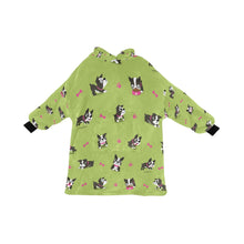 Load image into Gallery viewer, Boston Terrier Love Blanket Hoodie for Women-Apparel-Apparel, Blankets-YellowGreen-ONE SIZE-10