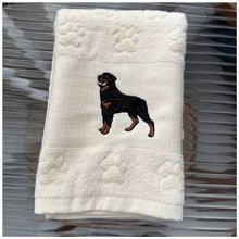 Load image into Gallery viewer, Boston Terrier Love Large Embroidered Cotton Napkin-Home Decor-Bathroom Decor,Boston Terrier,Dog Mom Gifts,Home Decor,Towel-23