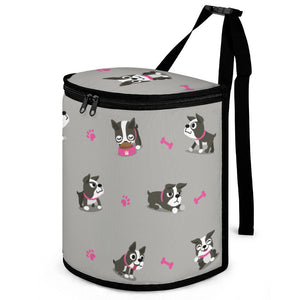 Boston Terrier Love Multipurpose Car Storage Bag-ONE SIZE-DarkGray-1