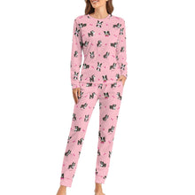 Load image into Gallery viewer, Boston Terrier Love Women&#39;s Soft Pajama Set - 4 Colors-Pajamas-Apparel, Boston Terrier, Pajamas-10