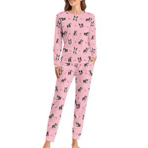 Boston Terrier Love Women's Soft Pajama Set - 4 Colors-Pajamas-Apparel, Boston Terrier, Pajamas-10