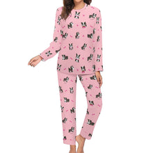 Load image into Gallery viewer, Boston Terrier Love Women&#39;s Soft Pajama Set - 4 Colors-Pajamas-Apparel, Boston Terrier, Pajamas-14