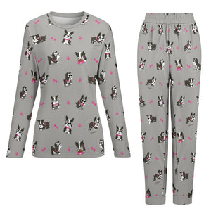 Boston Terrier Love Women's Soft Pajama Set - 4 Colors-Pajamas-Apparel, Boston Terrier, Pajamas-18