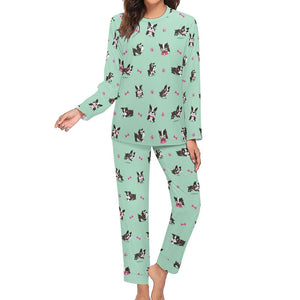 Boston Terrier Love Women's Soft Pajama Set - 4 Colors-Pajamas-Apparel, Boston Terrier, Pajamas-19