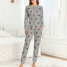 Load image into Gallery viewer, Boston Terrier Love Women&#39;s Soft Pajama Set - 4 Colors-Pajamas-Apparel, Boston Terrier, Pajamas-20