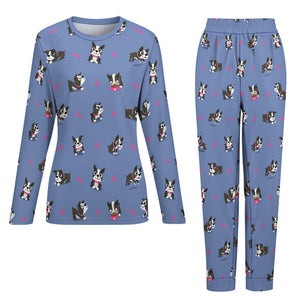 Boston Terrier Love Women's Soft Pajama Set - 4 Colors-Pajamas-Apparel, Boston Terrier, Pajamas-2