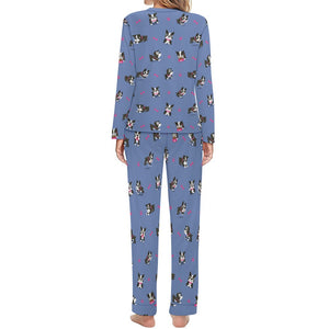 Boston Terrier Love Women's Soft Pajama Set - 4 Colors-Pajamas-Apparel, Boston Terrier, Pajamas-3