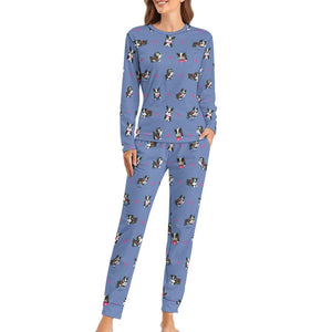 Boston Terrier Love Women's Soft Pajama Set - 4 Colors-Pajamas-Apparel, Boston Terrier, Pajamas-4