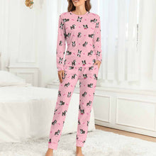 Load image into Gallery viewer, Boston Terrier Love Women&#39;s Soft Pajama Set - 4 Colors-Pajamas-Apparel, Boston Terrier, Pajamas-6