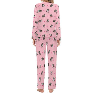 Boston Terrier Love Women's Soft Pajama Set - 4 Colors-Pajamas-Apparel, Boston Terrier, Pajamas-7