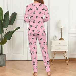 Boston Terrier Love Women's Soft Pajama Set - 4 Colors-Pajamas-Apparel, Boston Terrier, Pajamas-XS-Pink-8