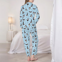 Load image into Gallery viewer, Boston Terrier Pajamas for Women - XL Available - Boston Terriers Doing Yoga-Pajamas-Apparel,Dog Mom Gifts,English Bulldog,Pajamas-5