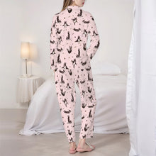 Load image into Gallery viewer, Boston Terrier Pajamas for Women - XL Available - Boston Terriers Doing Yoga-Pajamas-Apparel,Dog Mom Gifts,English Bulldog,Pajamas-6