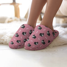 Load image into Gallery viewer, Boston Terrier Slippers for Women - Adorable Boston Terrier Love - Flannel-Accessories,Boston Terrier,Dog Mom Gifts,Slippers-2