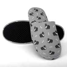 Load image into Gallery viewer, Boston Terrier Slippers for Women - Adorable Boston Terrier Love - Flannel-Accessories,Boston Terrier,Dog Mom Gifts,Slippers-9
