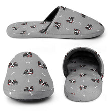 Load image into Gallery viewer, Boston Terrier Slippers for Women - Boston Terrier Daydreams - Flannel-Accessories,Boston Terrier,Dog Mom Gifts,Slippers-8