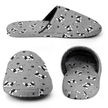 Load image into Gallery viewer, Boston Terrier Slippers for Women - Boston Terrier Whimsy Walk - Flannel-Accessories,Boston Terrier,Dog Mom Gifts,Slippers-8