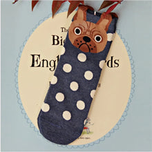 Load image into Gallery viewer, Boston Terrier sock - Cheeky Spotty Pup-8