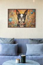 Load image into Gallery viewer, Boston Terrier Timekeeper Wall Art Poster-Art-Boston Terrier, Dog Art, Home Decor, Poster-4