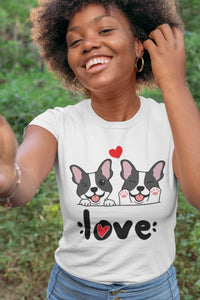My Boston Terrier My Biggest Love Women's Cotton T-Shirt - 4 Colors-Apparel-Apparel, Boston Terrier, Shirt, T Shirt-6